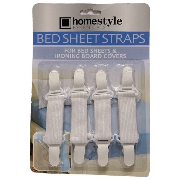 Homestyle Essentials Bed Sheet Straps - Picture 1 of 2